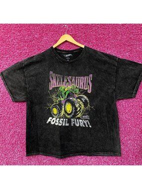 Hot Wheels Skelesaurus Fossil Fury Mineral Wash T-Shirt 2X